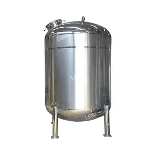 Serbatoio di stoccaggio in acciaio inossidabile da 500 galloni a tre strati per uso alimentare con miscelatore