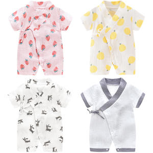 Kimono <span class=keywords><strong>de</strong></span> Algodón <span class=keywords><strong>de</strong></span> Manga Corta <span class=keywords><strong>para</strong></span> Bebé, Body, Traje <span class=keywords><strong>de</strong></span> Verano con Tirantes Cruzados, Kimono <span class=keywords><strong>para</strong></span> Bebé - Product Image 6