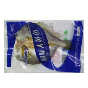 Gravür baskı özelleştirilmiş kurutulmuş dondurulmuş deniz ürünleri ambalaj poşetleri füme dondurulmuş balık ambalaj çantası