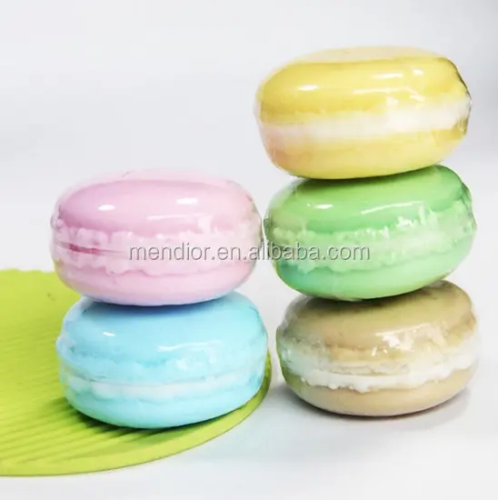 Jabón de Navidad hecho a mano para bebés, jabón decorativo con forma de pastel de macarrón, para blanquear la piel