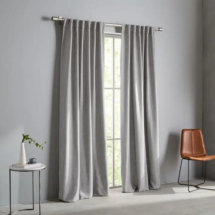 Linen curtains fabric window curtain fabric linen blackout curtain