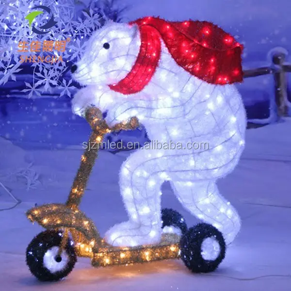 سوبر ماركت الديكور بو الدب عيد الميلاد الغزلان أدى الشارع عزر الملاك ضوء