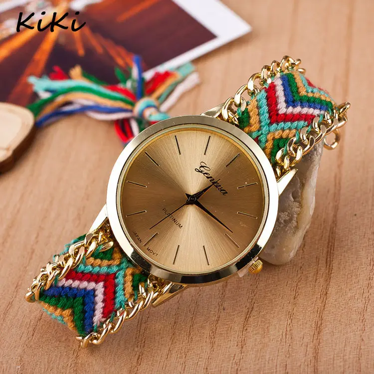 >>>New Handmade Watch Women Friendship Bracelet Watch Lady Braided Watch relogio feminino bayan kol saati