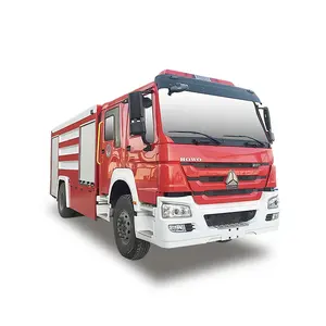 4X2 Fabriek Goede Prijs Sinotruk Howo Fire Tender 4000L Rescue Water Tank Schuim Brandbestrijding Vrachtwagen Hot Koop