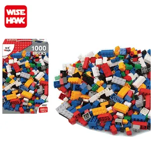 Manufacturer 1000pcs plastic bricks educational toys blocks for kids