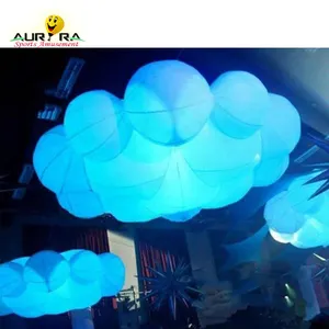 主题派对 led 照明装饰事件充气云充气云球充气 LED 照明云广告