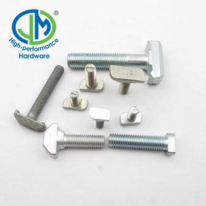 Perno de Cabeza en T con Cabeza de Martillo, Grado ISO 10.9, Galvanizado con Tornillo - Product Image 3