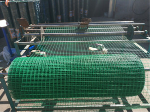 Harga lebih murah jala kawat las PVC 3/4 inci 1m x 25m pagar pertanian gaya tenun polos