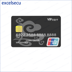 ISO Tamaño Estándar de Plástico ABS de alta Seguridad En Contacto Con Chip de Tarjeta <span class=keywords><strong>Visa</strong></span> - Product Image 1