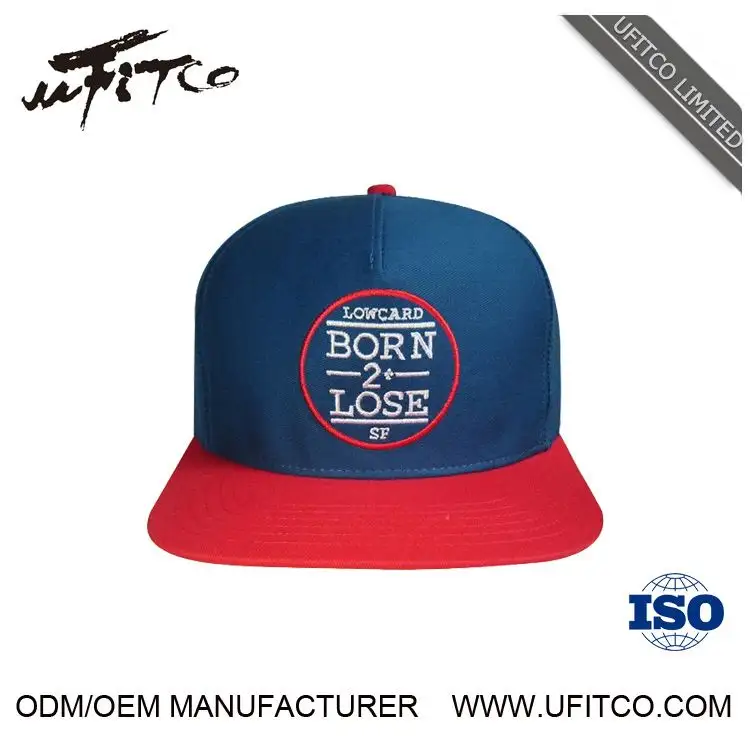 Broderie à plat Le Plus populaire de Haute qualité snapback chapeau casquette de sport