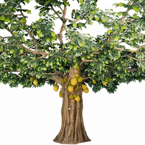 Arbre à fruits artificiel en plastique, vente en gros, haut de gamme, décoration d'extérieur 1000 pièces
