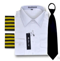 Uniformes aériens Uniformes de pilote Vêtements de travail pour marins Chemises de chemin de fer à manches courtes Uniformes d'équipage aérien