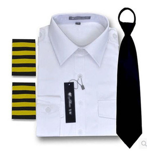 Uniformi da pilota uniformi da lavoro per la gente di mare da uomo camicie ferroviarie a maniche corte uniformi da equipaggio - Product Image 3