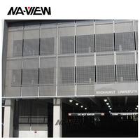 Panneaux de façade en acier et en pierre avec revêtement PVDF, design moderne, panneaux muraux extérieurs en aluminium perforé pour murs-rideaux
