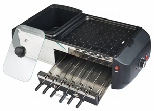 <span class=keywords><strong>Plancha</strong></span> Eléctrica 3 en 1, Parrilla para BBQ y Olla Caliente con Control de Temperatura Ajustable, Antiadherente, 1500W, para Uso Doméstico - Product Image 3