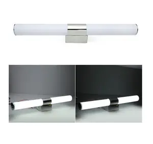 Luz de espelho LED para banheiro, luminária decorativa moderna à prova d'água para maquiagem e montagem na parede, luminária para armários