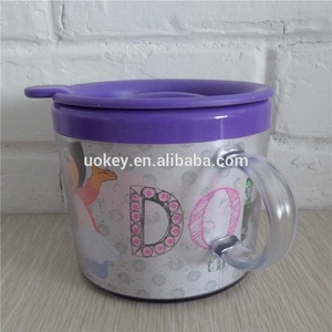 Tazza da disegno per bambini da scuola per bambini da 8 once carina con inserti in carta per pittura Mini-viola - Product Image 4
