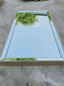 Home Decor Large Size <strong>Beaded</strong> Wooden Tray Floor <strong>Mirror</strong> - Product Image 4