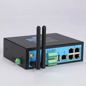 带 lan openwrt 短信网关中继的工业无线双 sim卡 gsm 调制解调器用于远程重启