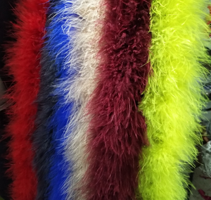 Ourwarm — Boa en plumes marabi 6 pieds, artisanat Long, garniture à coudre, nœuds de cheveux, Costume de fête de mariage, Halloween - Product Image 4