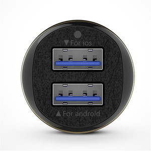 Cargador de coche Universal QI <span class=keywords><strong>Dual</strong></span> USB para IPhone, luz LED 3.1A, 2 puertos, precio de fábrica - Product Image 4