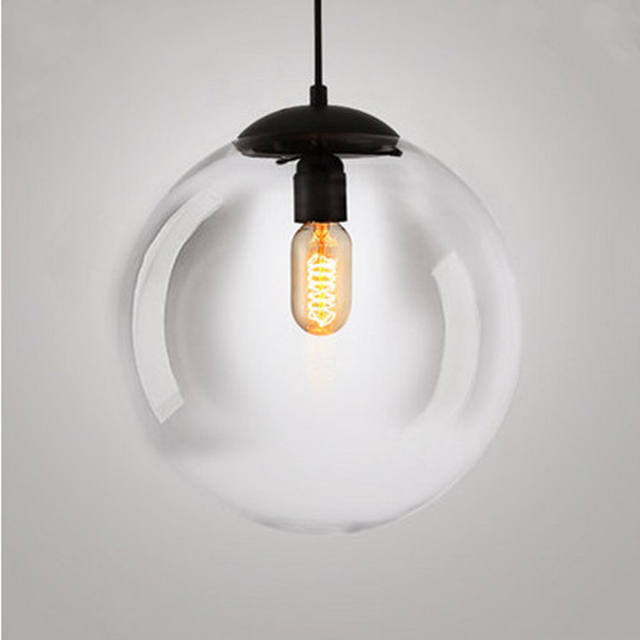 Home Decor Lighting Modern LED Glass Globe Pendant Lamp Chandelier