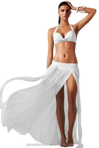 Gonna Lunga da Spiaggia in Chiffon per Donna, <span class=keywords><strong>Sexy</strong></span> ed Elasticizzata, con Spacco Trasparente, Pareo e Tunica Lunga - Product Image 2