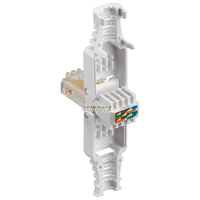 ใหม่8P8C RJ45 UTP Cat5e ปลั๊กตัวเชื่อมต่อแบบไม่มีเครื่องมือสำหรับสายเคเบิลเครือข่าย Cat5e
