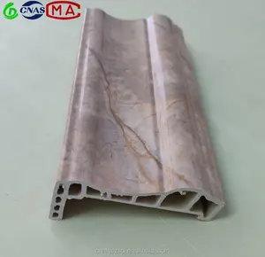 Decoratieve Materiaal Geluiddichte Waterdicht Brandveilig Insect Preventie Wpc Pvc Decoratieve Moulding Line Voor Muur