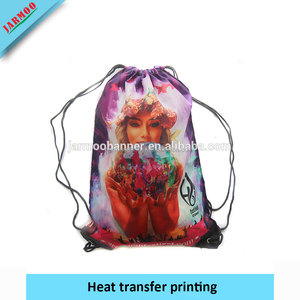 ที่กำหนดเองพิมพ์ราคาถูกแบบพกพาผ้าโปรโมชั่น Drawstring กระเป๋าเป้สะพายหลัง - Product Image 6