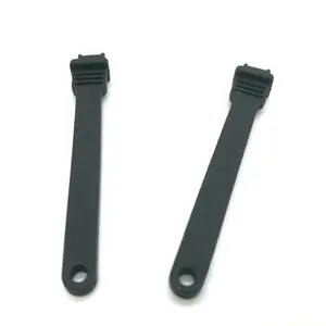 Custom duurzaam black silicone rubber vastsjorpunten strap