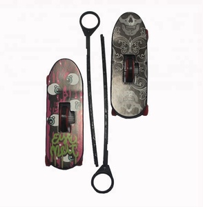 Pull Rod Wind-Up Skateboard Kids Push and Go Scooter Toy for Outdoor Fun Finger Skate Board Custom Pattern Logo Promotional Gift
