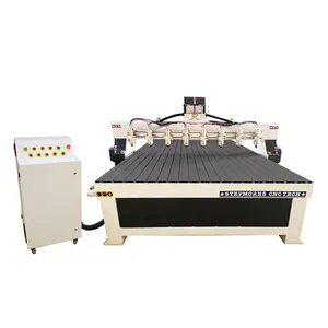 Yeni 8 kafaları 2200W mili ahşap cnc router makine