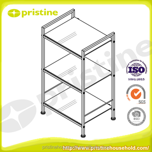 Modern 3-Tier Metal Bathroom <b>Corner</b> <b>Stand</b> Home Storage Furniture for Hotels Wholesale Household Storage Shopee Taiwan Sale - Product Image 4