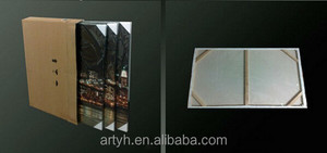 Hecho a mano más nuevo diseño <span class=keywords><strong>del</strong></span> árbol lienzo pintura pared <span class=keywords><strong>arte</strong></span> 5 panel - Product Image 4