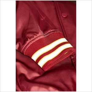 High Custom Mens Hip Hop <strong>Jackets</strong> Windproof <strong>Waterproof</strong> <strong>Jackets</strong> Wholesale Satin Custom Mens Bomber <strong>Jackets</strong> in <strong>Red</strong> - Product Image 2