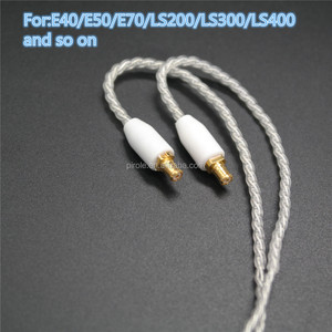 ארוחת ערב קלוע רך כבל כבל עבור החלפת earbud A2DC <span class=keywords><strong>IEM</strong></span> כסוף - Product Image 2