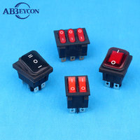 Verlichte 16a 3 positie selector tuimelschakelaar 250 v 12 v 24 v 220 v