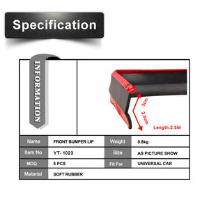 JDM Racing Culture universal <span class=keywords><strong>pera</strong></span> de cambio de corsa car paraurti anteriore splitter gonna spoiler gomma laterale labbro goma - Product Image 2