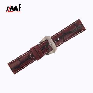 Correa de reloj ajustable de cuero multicolor natural de grano de cocodrilo fabricante de calidad superior diseño personalizado - Product Image 2