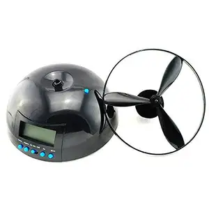 2024 Flying Helicopter Novelty Crazy Ufo Propeller Fly Led Digital Alarm Clock Gadget