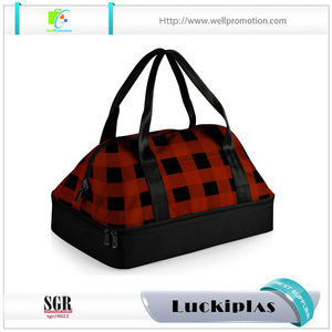 La bolsa de asas enrrollada del almuerzo aisló <span class=keywords><strong>los</strong></span> bolsos del compartimiento del refrigerador dos con la etiqueta conocida - Product Image 5
