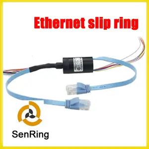 22mm Mini diş çap slip ring 1 Kanal Ethernet MBT 1000