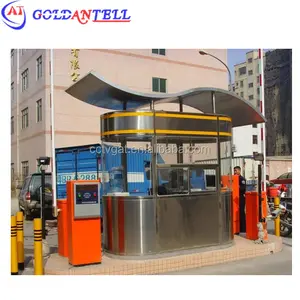 Modern shed container house design kiosk shops booth room , traffic booths for portable ticket parking