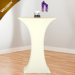 30 "x 42" trắng <span class=keywords><strong>lycra</strong></span> stretch cưới bistro cocktail cao top bar spandex bảng <span class=keywords><strong>cover</strong></span> - Product Image 2