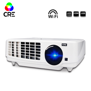 CRE X1800 Full HD 3LCD 3LED tiro corto de educación proyector de cine <span class=keywords><strong>en</strong></span> casa 1080 p con construido <span class=keywords><strong>en</strong></span> Wifi androide PC - Product Image 1