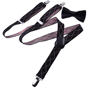 Conjunto de pajarita y <span class=keywords><strong>tirantes</strong></span> elásticos populares para niños al por mayor, accesorios <span class=keywords><strong>a</strong></span> <span class=keywords><strong>juego</strong></span> para niños - Product Image 1