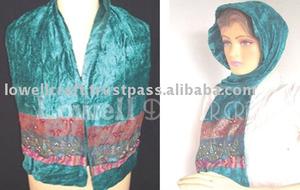 Elegant Ladies' Woolen Scarf and Stole Velvet & Silk Feel <b>Hijab</b> Scarves for Women for Muslim Women - Product Image 2