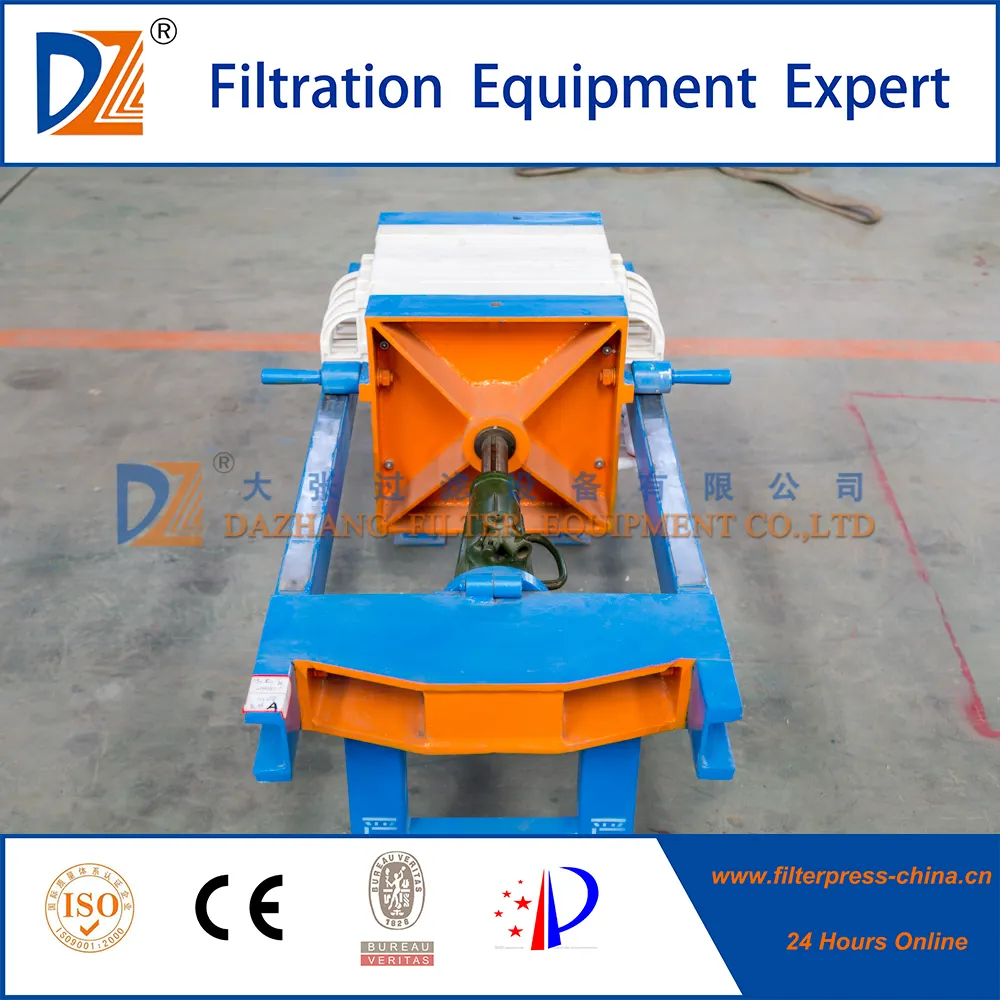 Dazhang Venta caliente pequeño manual de laboratorio de filtro de prensa