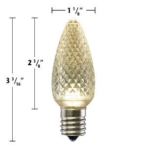 Bombillas LED Multicolores con Base C9 E17 de 110 V y 0,8 W, Bombillas LED C9 Decorativas para Árboles de <span class=keywords><strong>Navidad</strong></span> - Product Image 3
